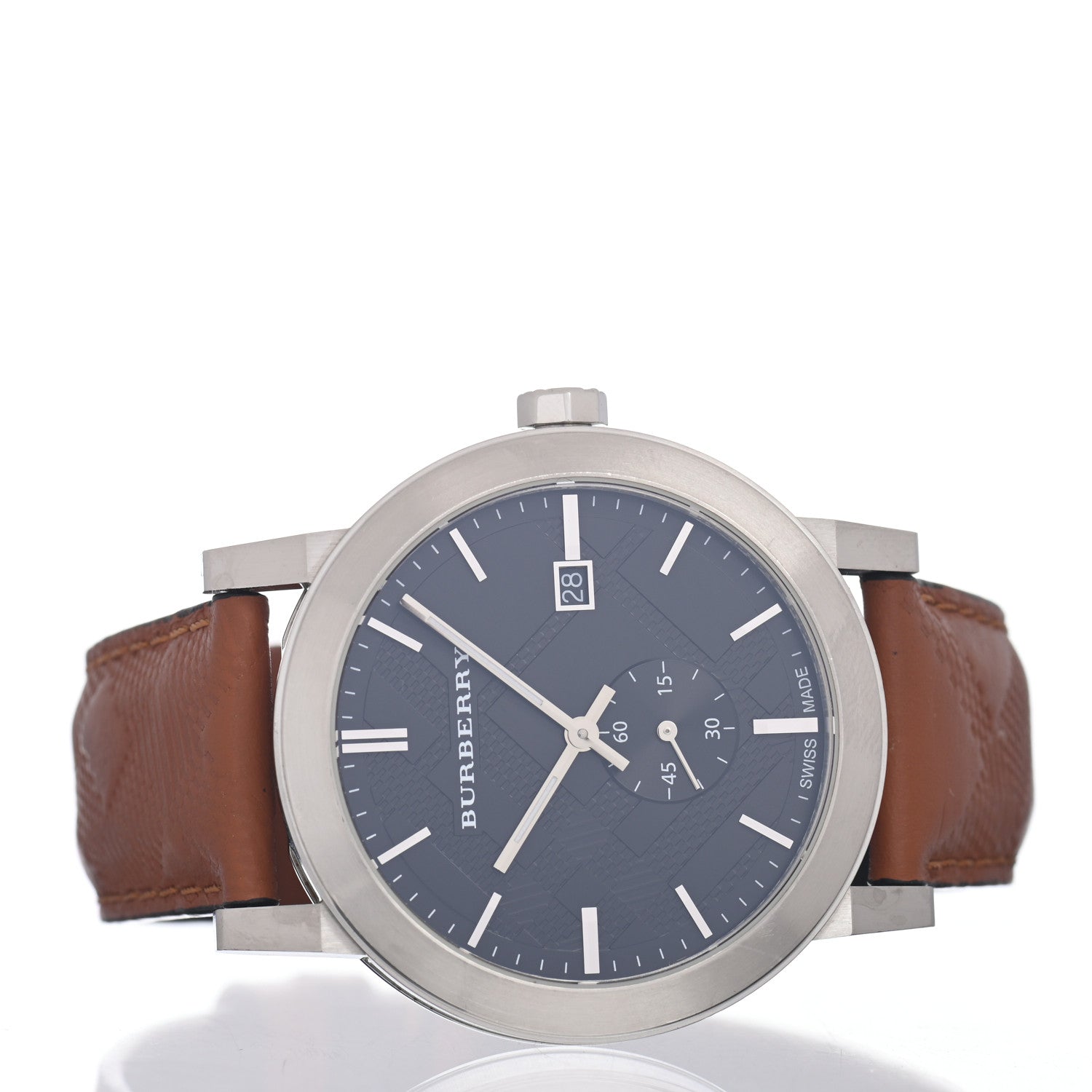 Burberry Stainless Steel Calfskin 42mm The City Quartz Watch Black BU9905 2 of 4