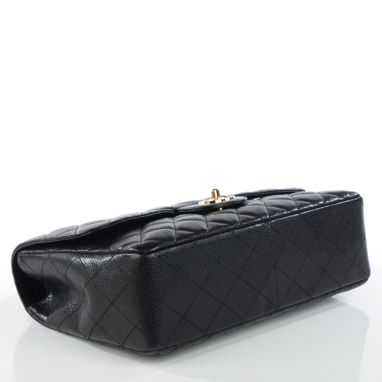 Caviar Quilted Jumbo Single Flap Black