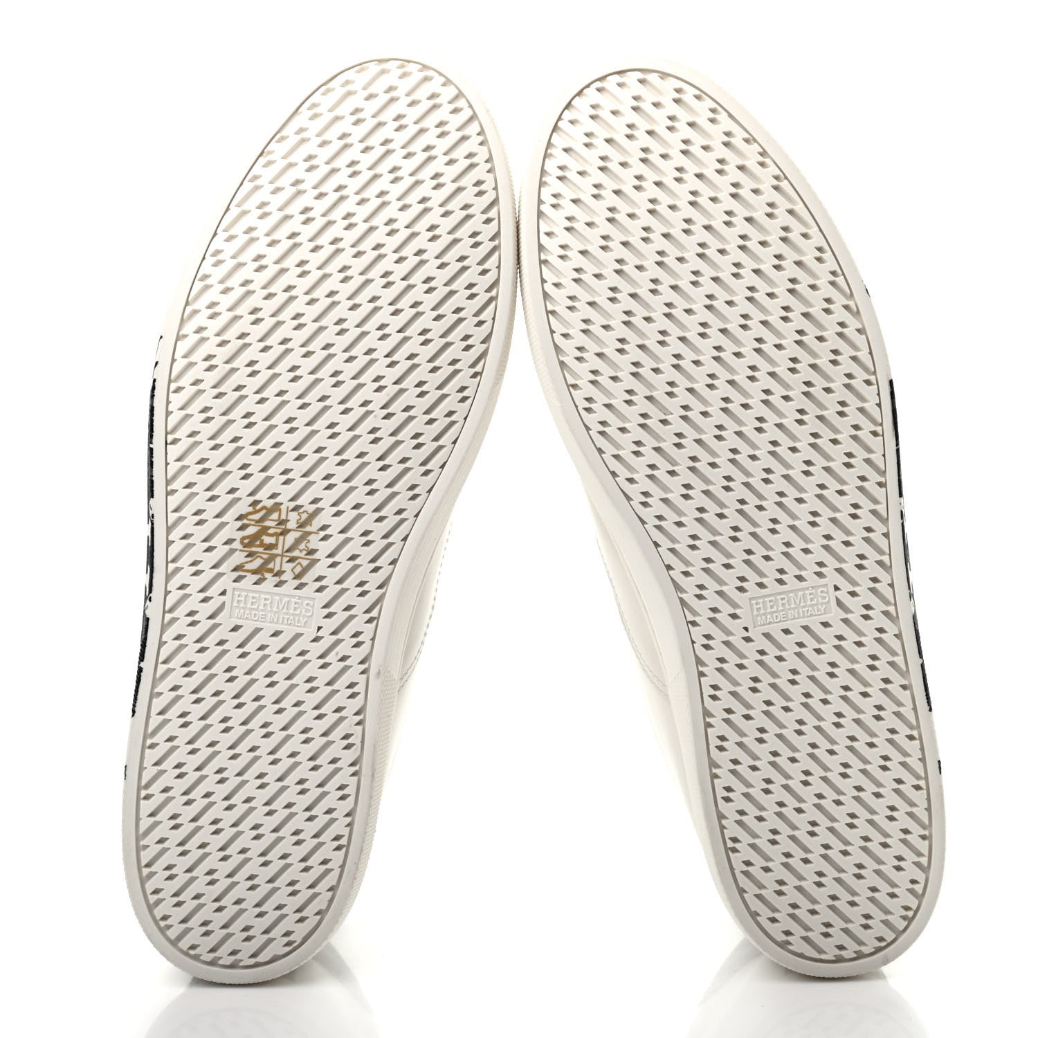 Hermes Swift Peinture Fraiche Womens Quicker Sneakers 38 White Black 5 of 8