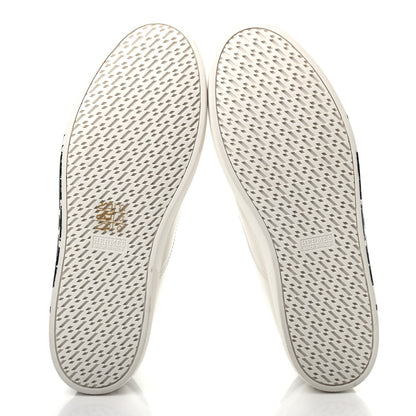 Hermes Swift Peinture Fraiche Womens Quicker Sneakers 38 White Black 5 of 8