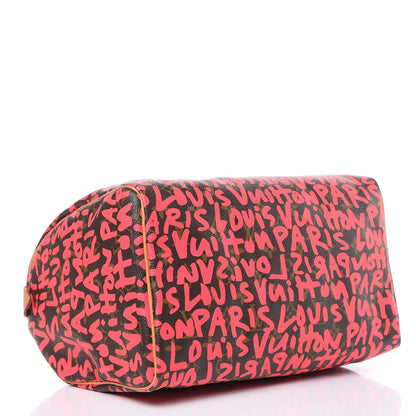 Louis Vuitton Monogram Graffiti Speedy 30 Fuchsia 4 of 15