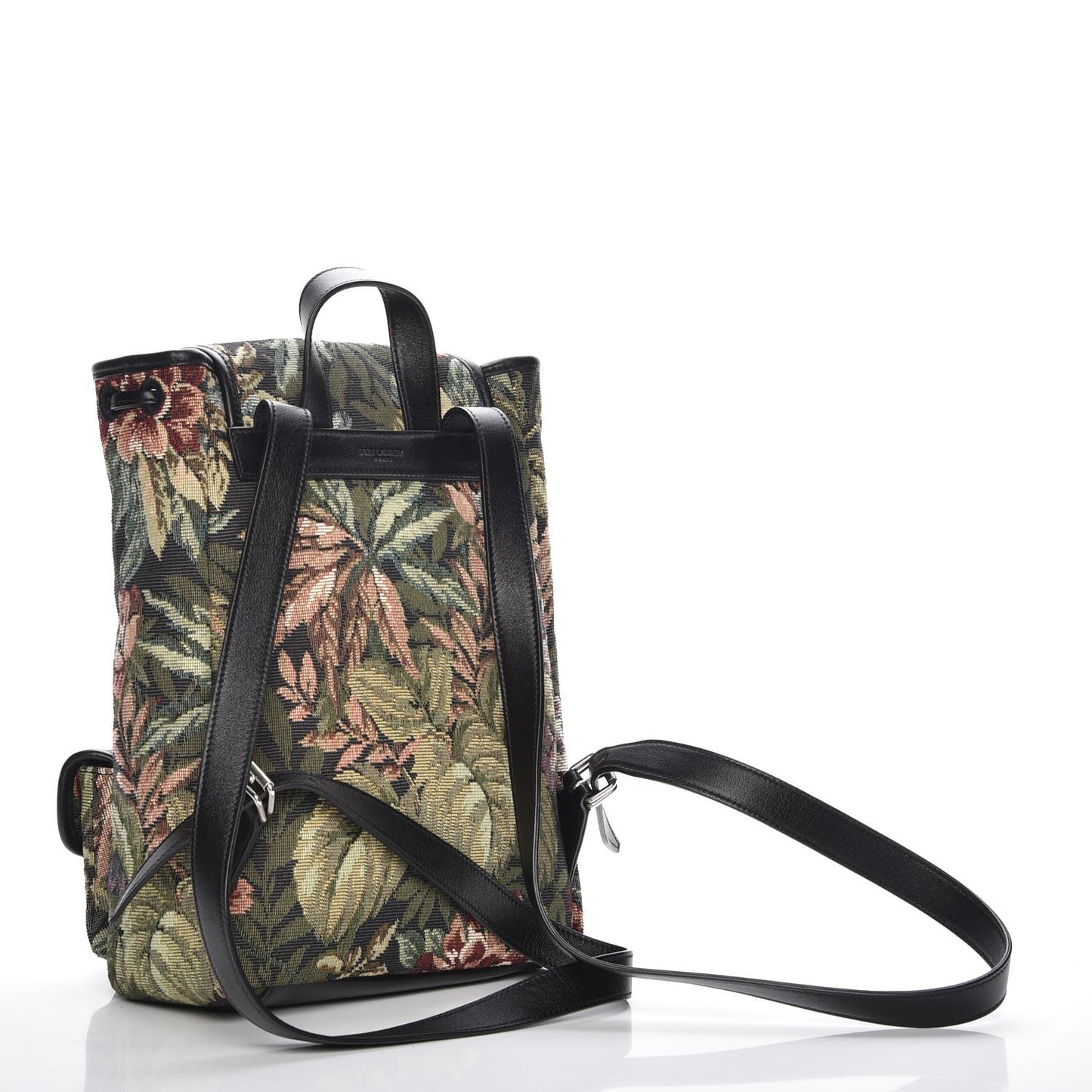 Canvas Floral Print Festival Backpack Black