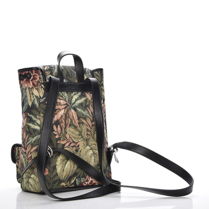 Saint Laurent Canvas Floral Print Festival Backpack Black 3 of 7