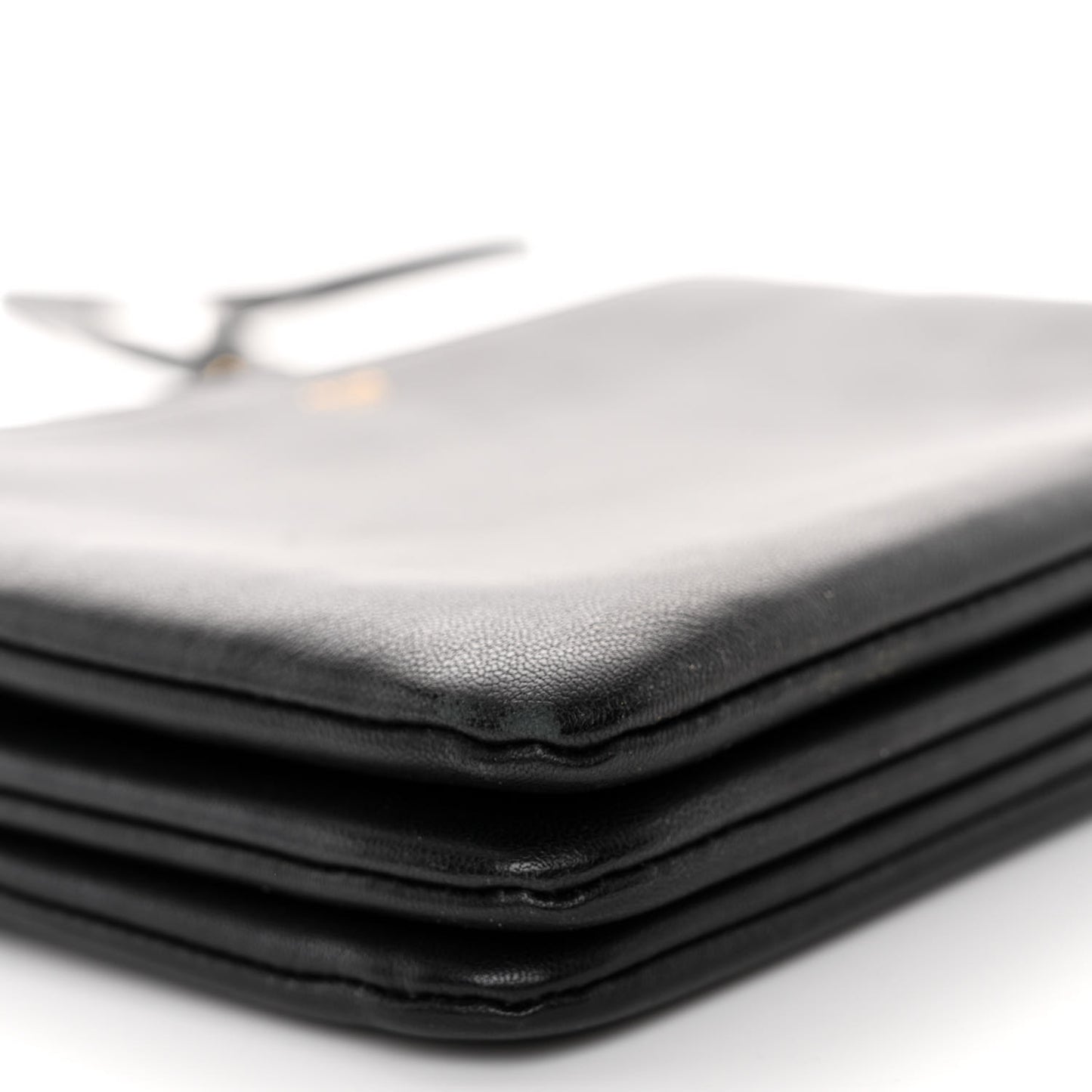 Lambskin Small Trio Crossbody Bag Black