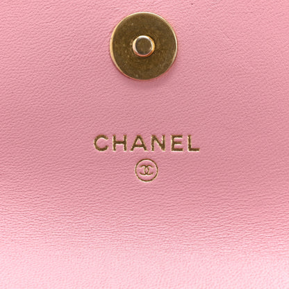 Chanel Lambskin Quilted Pick Me Up Mini Wallet On Chain Light Pink 11 of 12