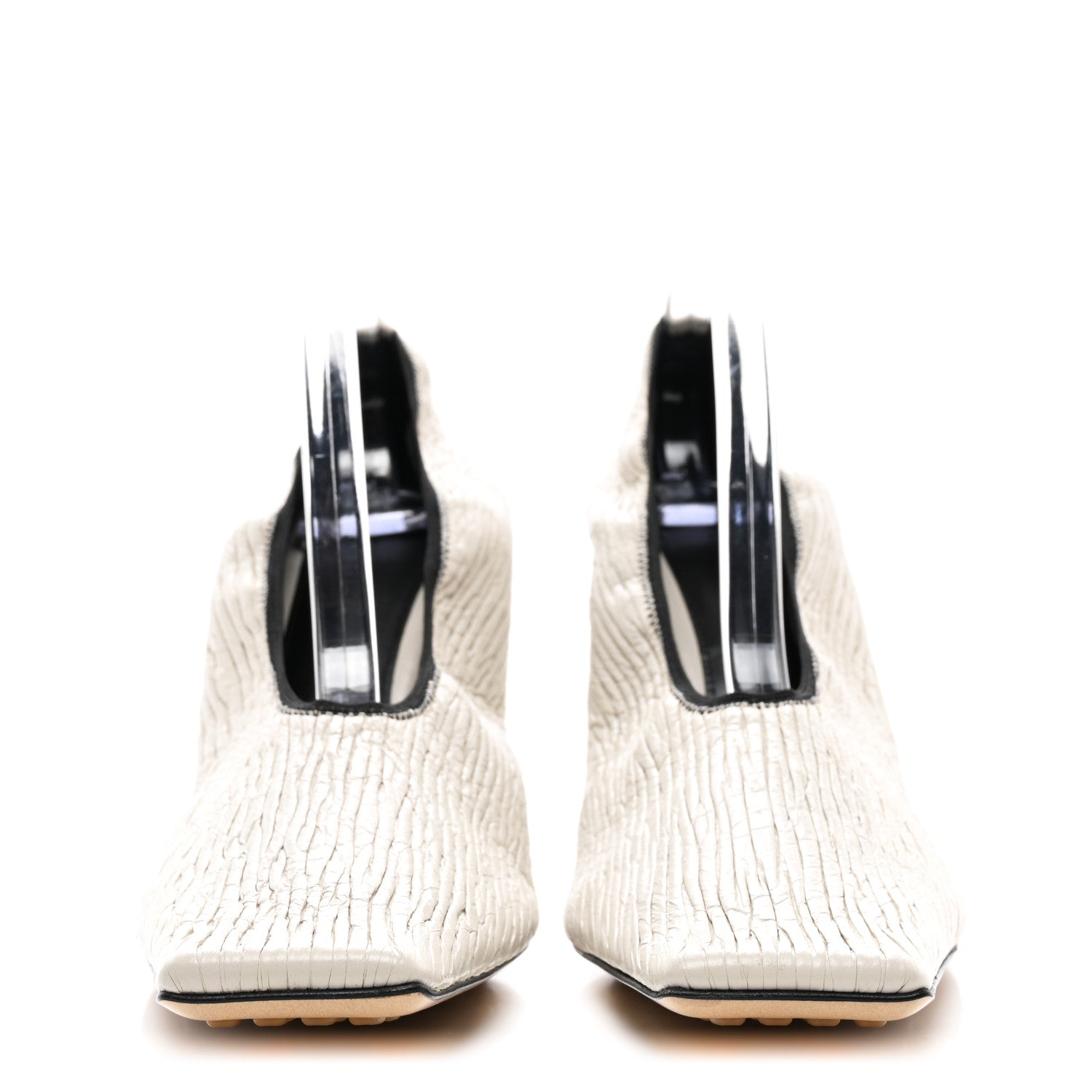 Bottega Veneta Crunch Calfskin Sharpei Pumps 40 Trench 2 of 9