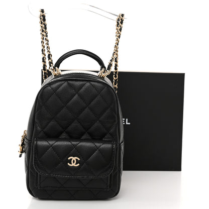 Chanel Caviar Quilted CC Mini Classic Backpack Black 10 of 10