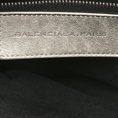 Balenciaga Metallic Agneau Classic Palladium Hardware Work Argent 7 of 10