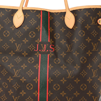 Louis Vuitton Monogram My LV Heritage Neverfull GM Red Green 8 of 12