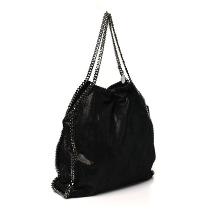 Stella McCartney Metallic Shaggy Deer Falabella Tote Black 4 of 10