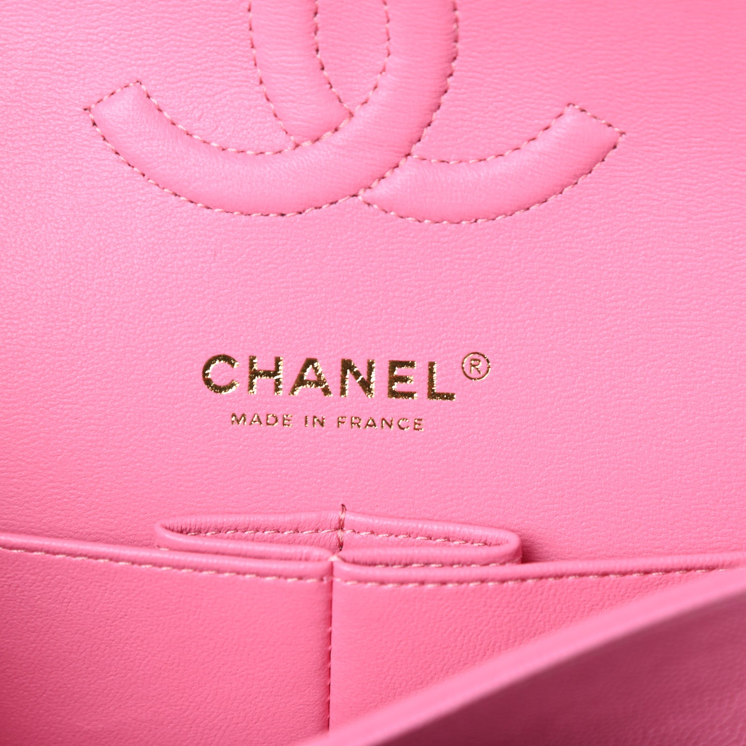 Chanel Caviar Quilted Medium Double Flap Pink 6 of 10