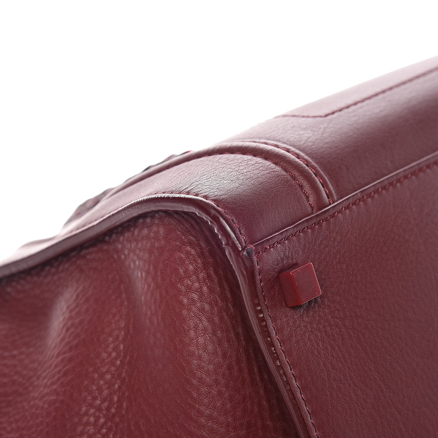 Supple Calfskin Medium Phantom Luggage Burgundy