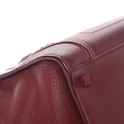 Celine Supple Calfskin Medium Phantom Luggage Burgundy 10 of 19