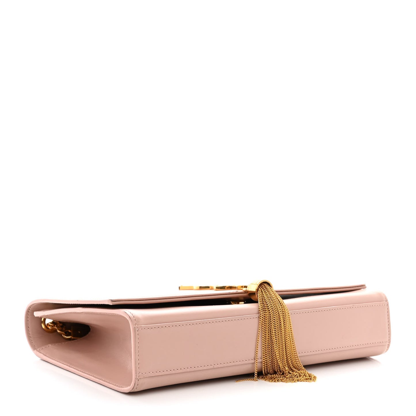 Smooth Calfskin Medium Classic Monogram Kate Tassel Satchel Pink