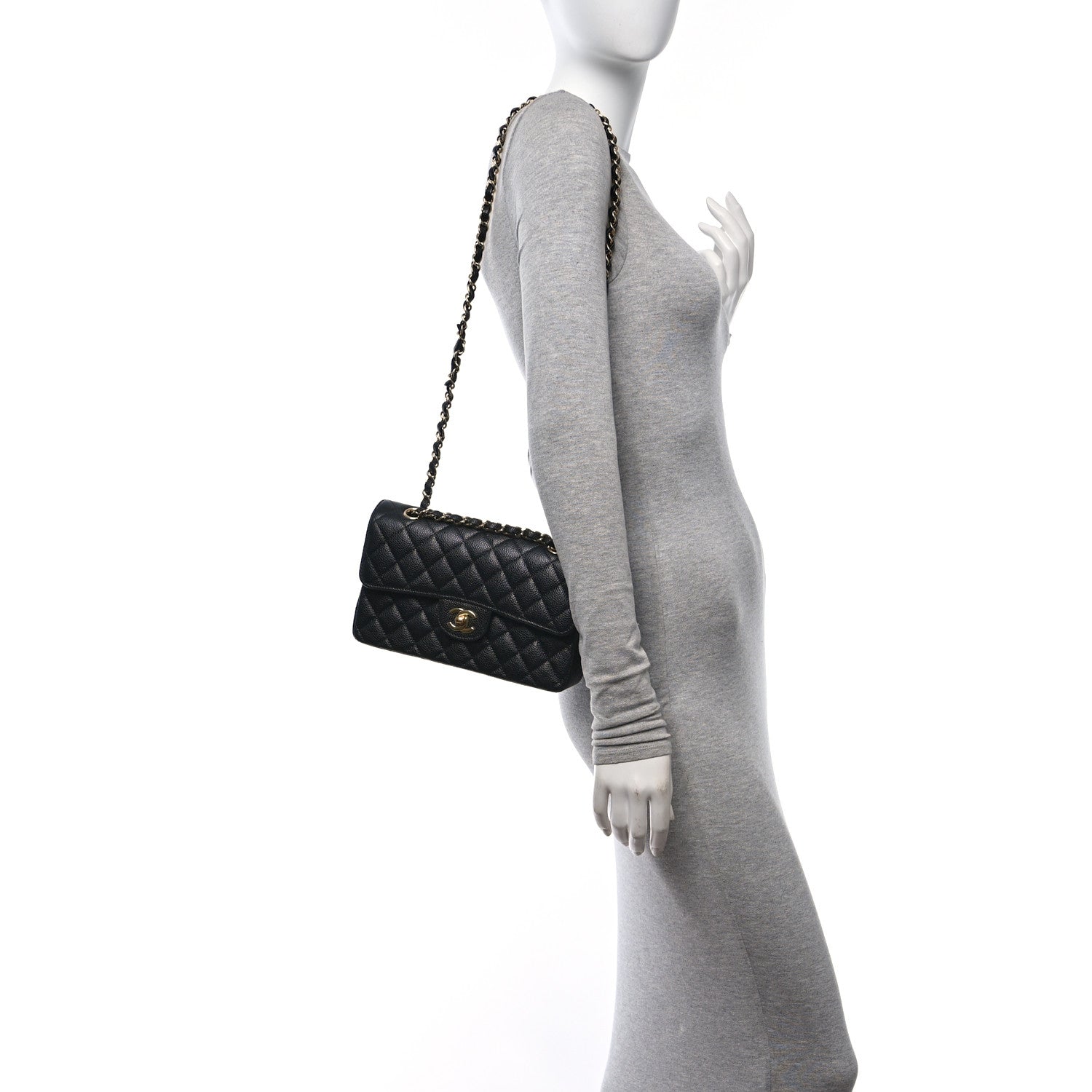 Chanel Caviar Quilted Small Double Flap Black 2 of 13