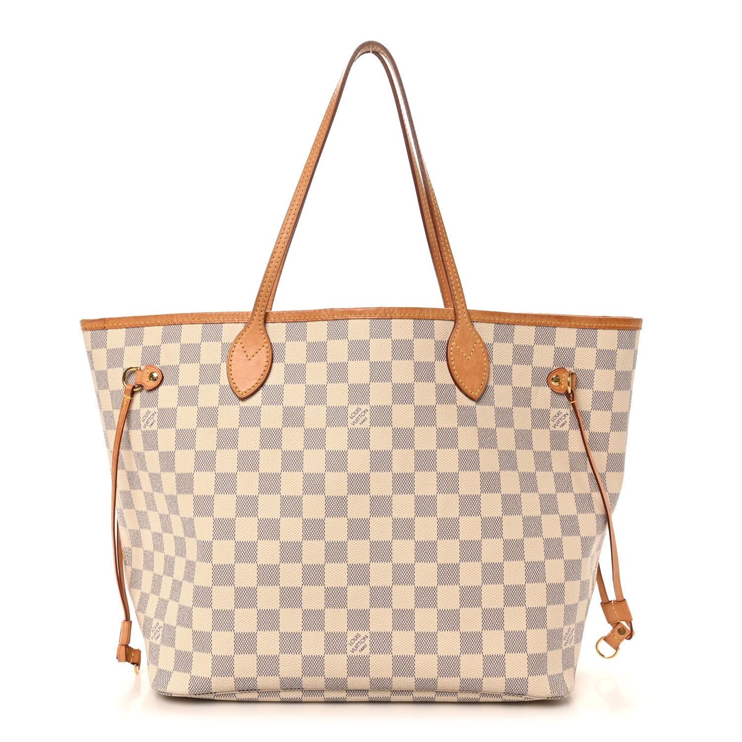 Louis Vuitton Damier Azur Neo Neverfull MM Rose Ballerine 1 of 10