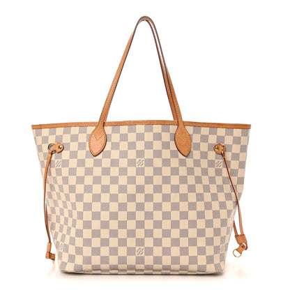 Louis Vuitton Damier Azur Neo Neverfull MM Rose Ballerine 1 of 10