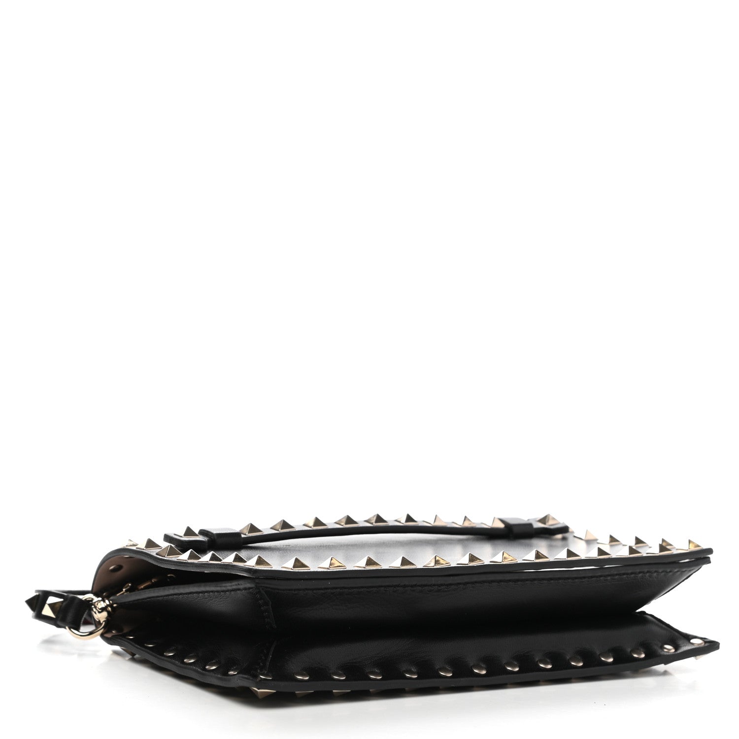 Valentino Garavani Nappa Small Rockstud Wristlet Clutch Black 4 of 7