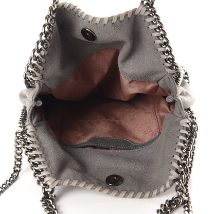 Stella McCartney Shaggy Deer Mini Falabella Fold Over Tote Light Grey 4 of 11