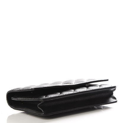Chanel Caviar Quilted Wallet On Chain WOC Black 3 of 9