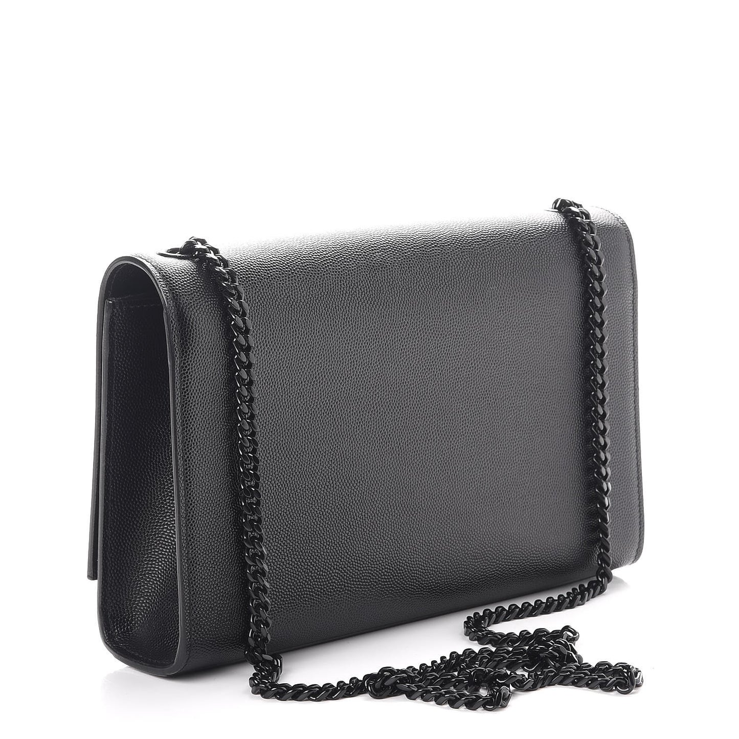 Grain De Poudre Medium Classic Monogram Kate Satchel Black