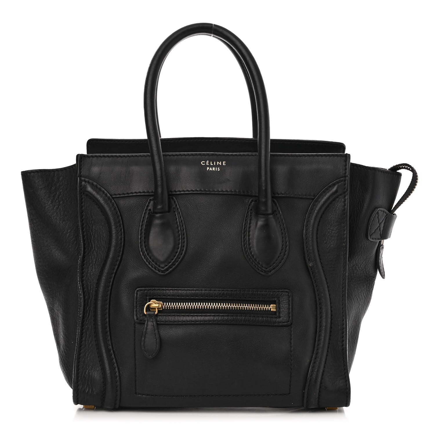 Celine Smooth Calfskin Micro Luggage Black 1 of 17