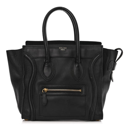 Celine Smooth Calfskin Micro Luggage Black 1 of 17