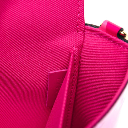 Louis Vuitton Vernis Valentine Pochette Felicie Chain Wallet Fuchsia 9 of 14