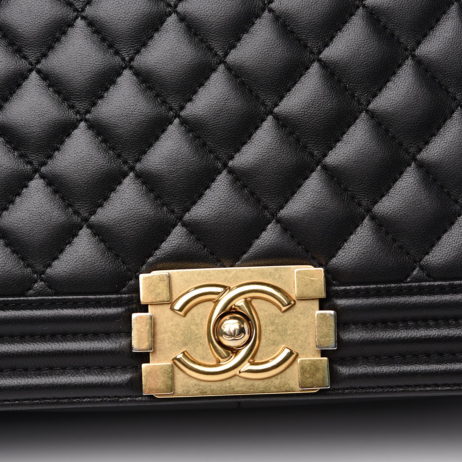 Chanel Lambskin Quilted New Medium Boy Flap Black 7 of 13