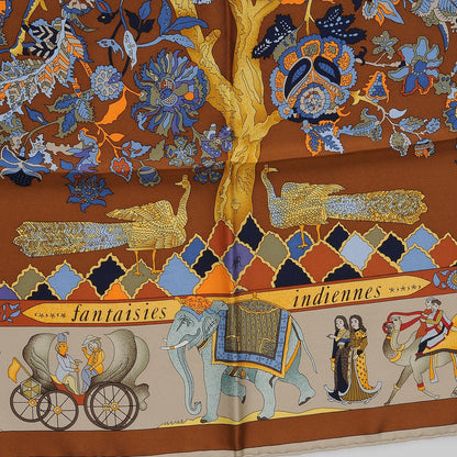 Hermes Silk Fantaisies Indiennes Scarf 90 3 of 7