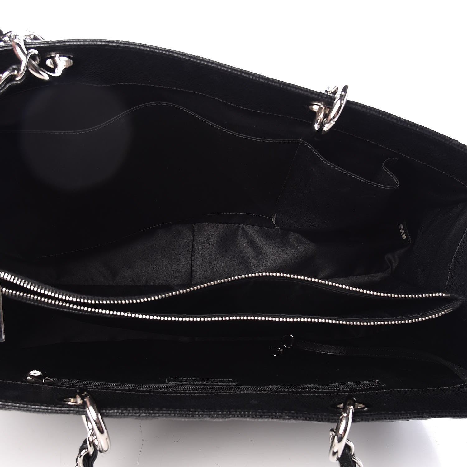 Chanel Caviar Quilted XL Grand Shopping Tote GST Black 5 of 11