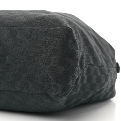 Gucci Monogram Large Horsebit Chain Hobo Black 9 of 10
