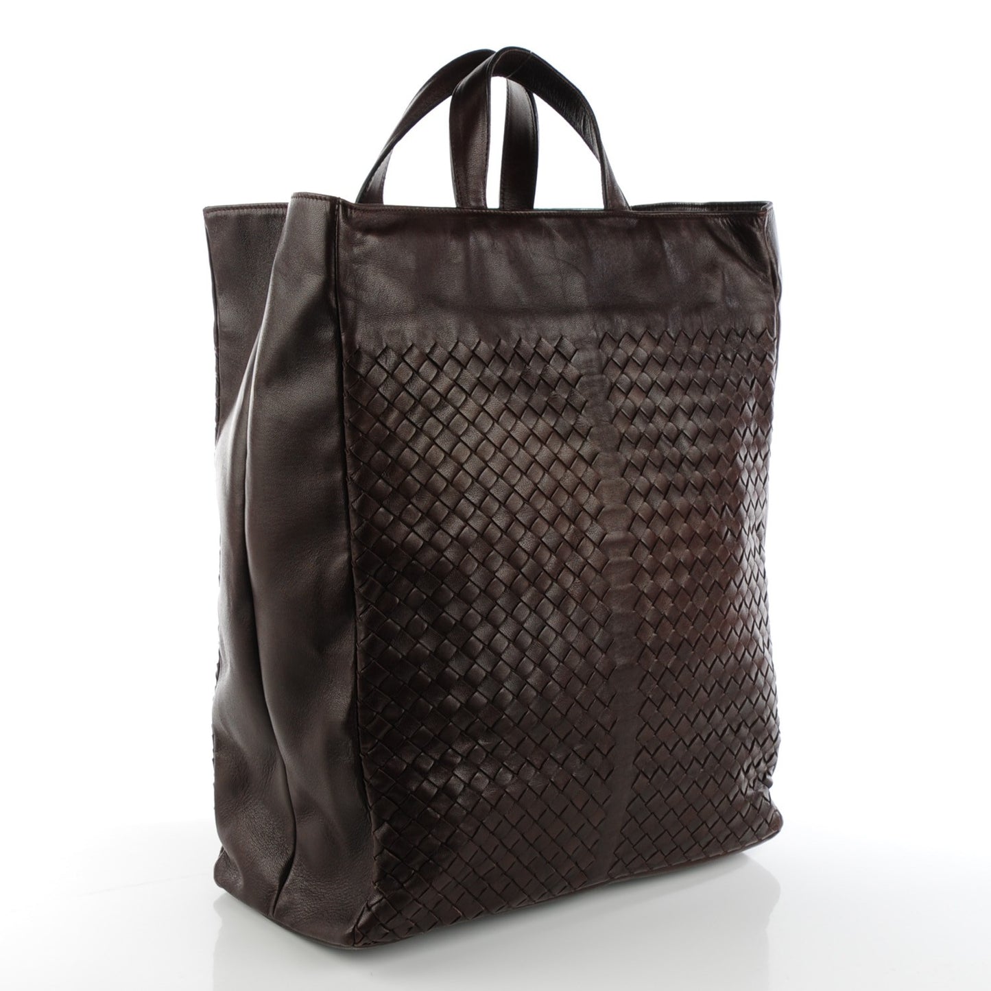 Nappa Intrecciato Tote Ebano
