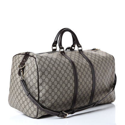 Gucci GG Plus Monogram Large Carry On Duffle Bag Brown 2 of 16