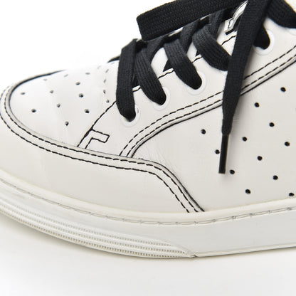Chanel Calfskin Womens Logo Sneakers 39 White Black 9 of 23