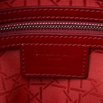 Christian Dior Patent Cannage Large Lady Dior Red 7 of 9
