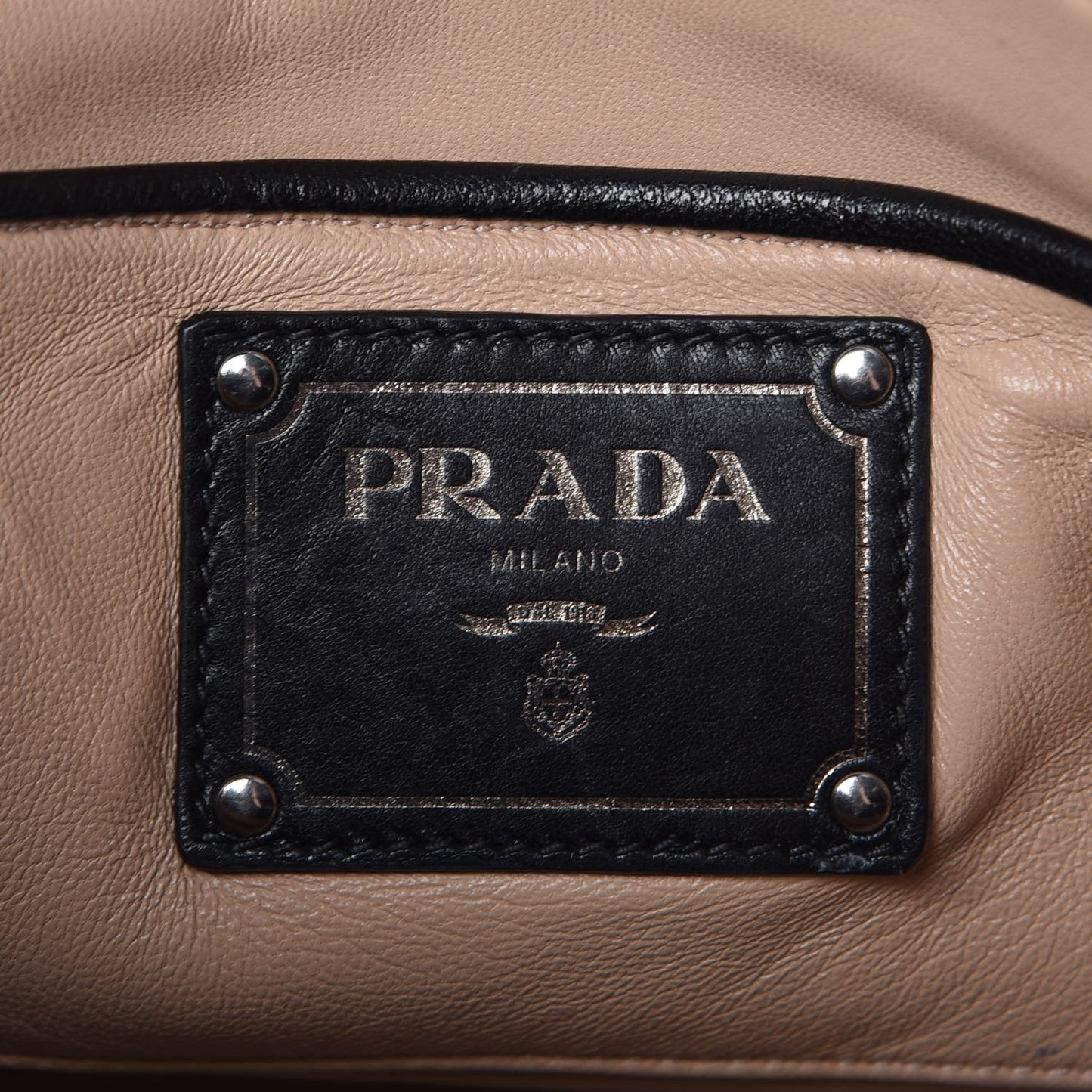 Nappa Gaufre Satchel Black