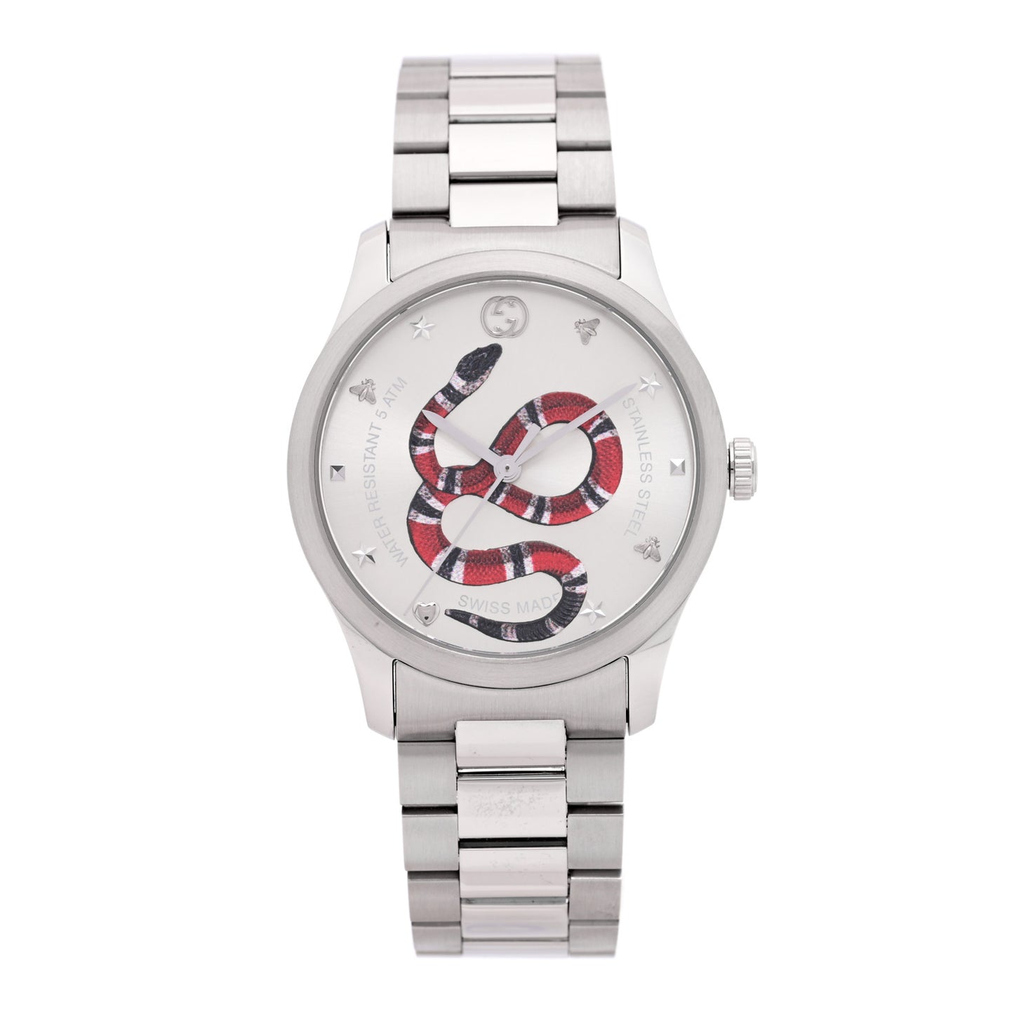 Stainless Steel 38mm G-Timeless Snake Quartz Watch