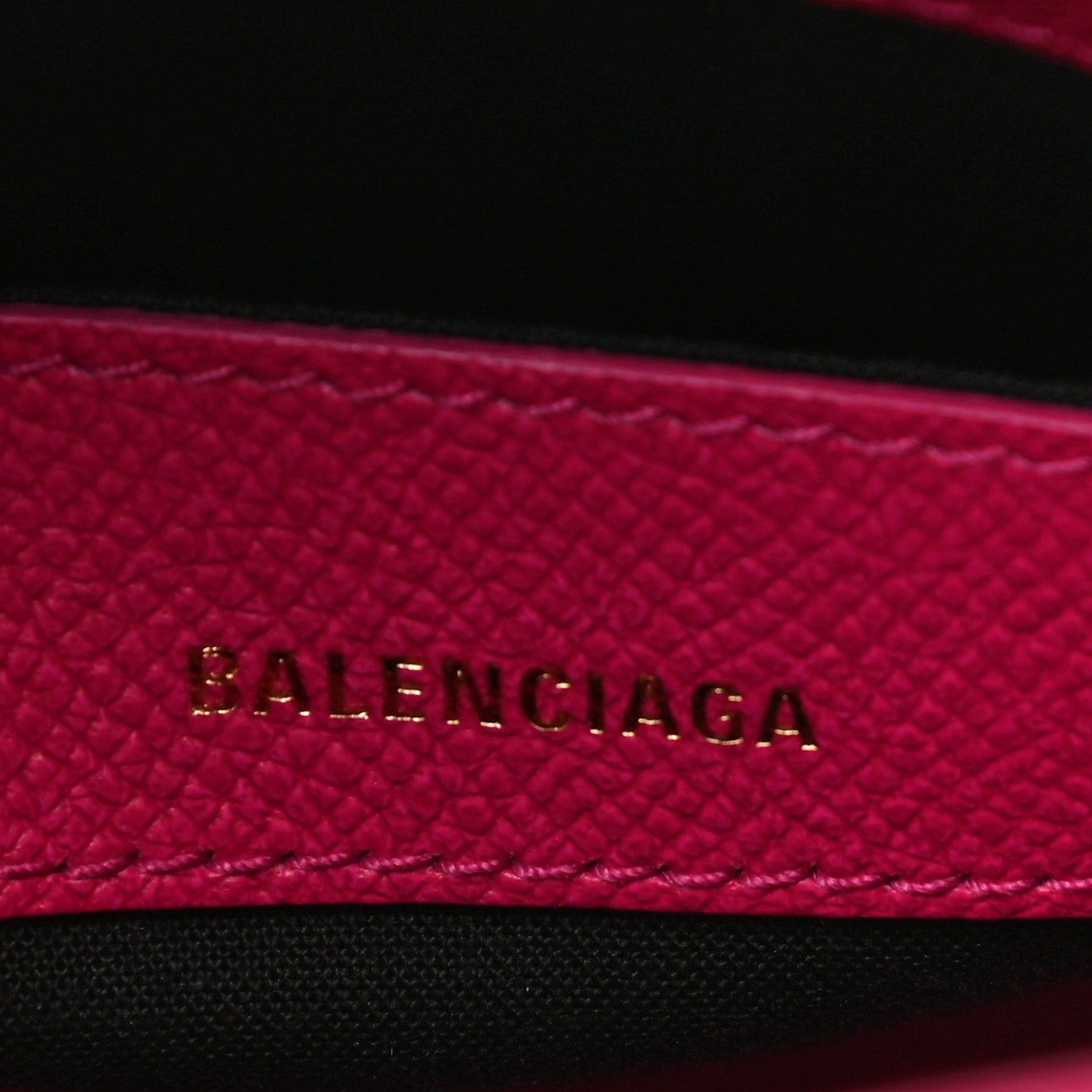 Balenciaga Signature Grained Calfskin Logo XXS Ville Top Handle Bag Fuchsia 6 of 10