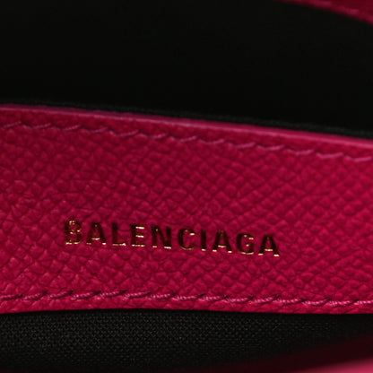 Balenciaga Signature Grained Calfskin Logo XXS Ville Top Handle Bag Fuchsia 6 of 10