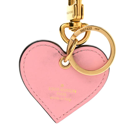Louis Vuitton Vernis Degrade Love Lock Heart Key Holder Bag Charm Pink White 4 of 4