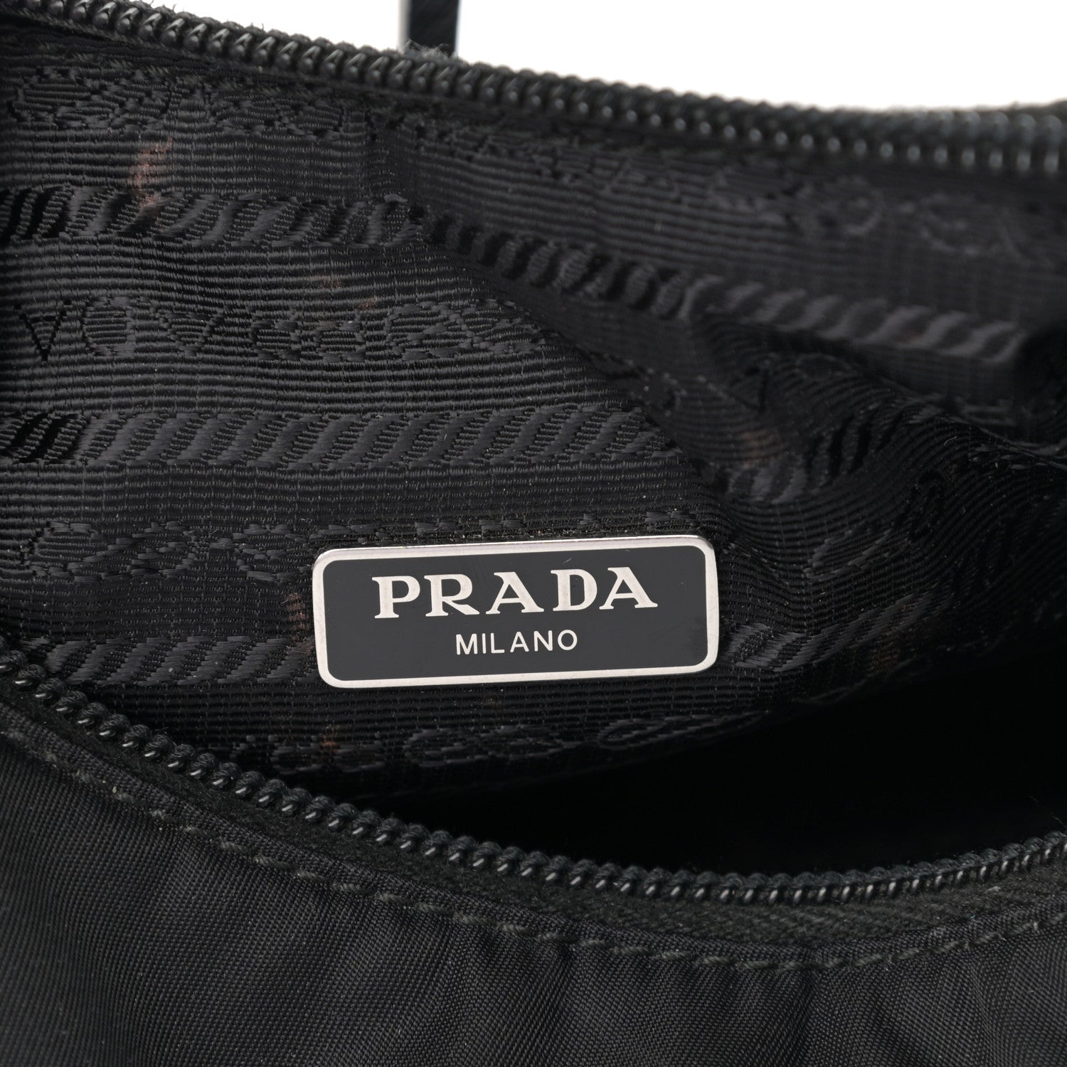 Prada Tessuto Nylon Mini Re-Edition 2000 Bag Black 6 of 12