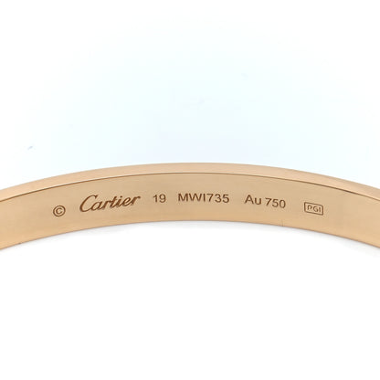 Cartier 18K Yellow Gold LOVE Bracelet 19 4 of 6