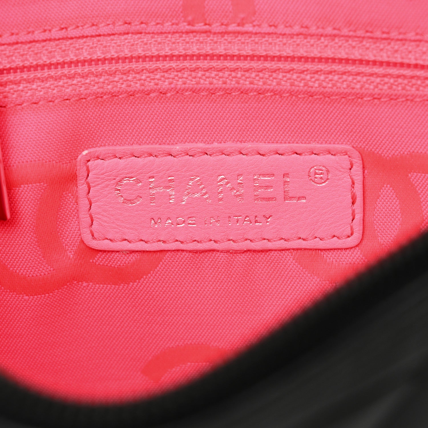 Chanel Calfskin Quilted Cambon Pochette Black 6 of 10