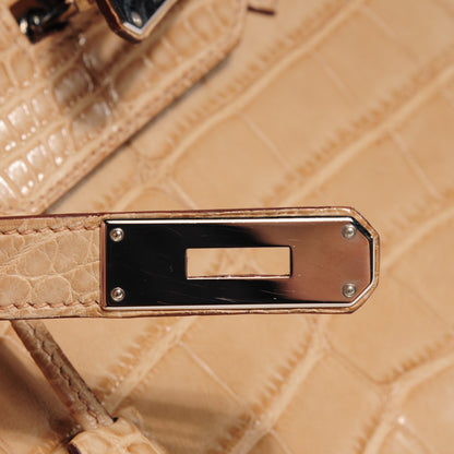 Hermes Matte Alligator Birkin 35 Poussiere 11 of 29