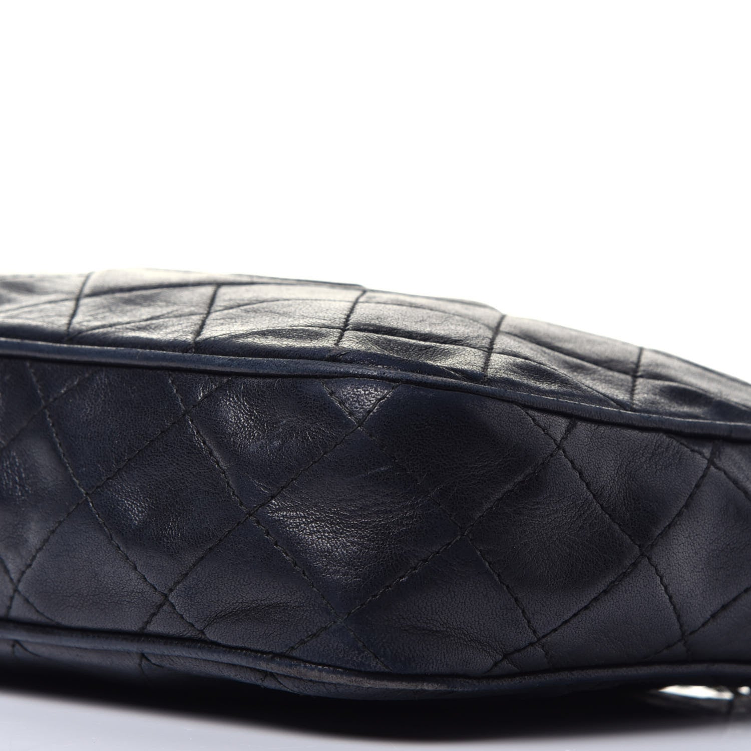Chanel Lambskin Quilted CC Tassel Camera Case Navy 8 of 8