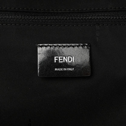 Fendi Nylon Vitello Elite Flamingo Fox Goat Fur Lightning Monster Eyes Backpack Rosso Black 6 of 11