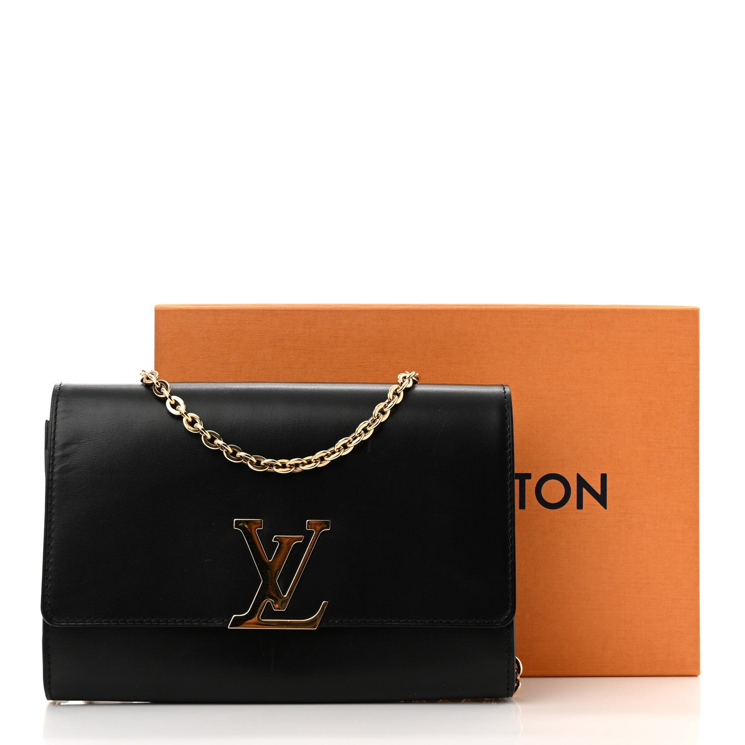 Louis Vuitton Calfskin Chain Louise GM NM Black 11 of 11