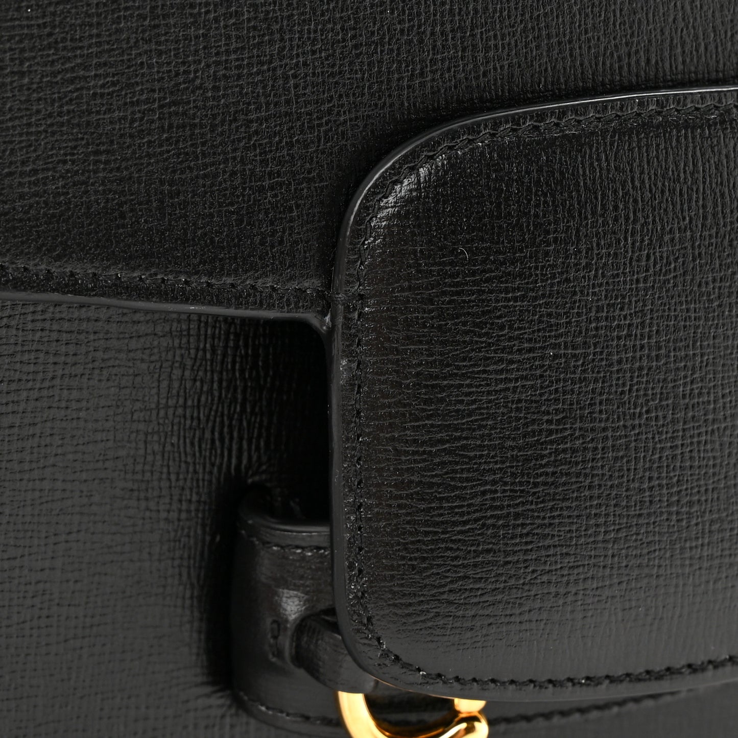 Azalea Calfskin Horsebit 1955 Shoulder Bag Black