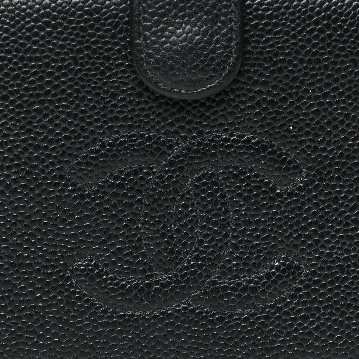 Caviar Timeless CC French Wallet Black